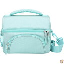 Bentgo® Deluxe Lunch Bag - Durable and Insulated Tote with Zippered Outer Pocket, Internal Mesh Padded & Adjustable Straps, 2-Way Zippers Fits Most Boxes (Coastal Aqua)