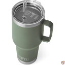 YETI Rambler 35 oz Straw Mug, Vacuum Insulated, Stainless Steel, Camp Green