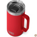 【 先着55名! 2日間限定ゾロ目555円クーポン】YETI Rambler 24 oz Mug, Vacuum Insulated, Stainless St...