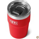 【1000円クーポン25日6時間限定!10名様】YETI Rambler 16 oz Stackable Tumbler, Vacuum Insulated, Stainless Steel with MagSlider Lid, Rescue Red