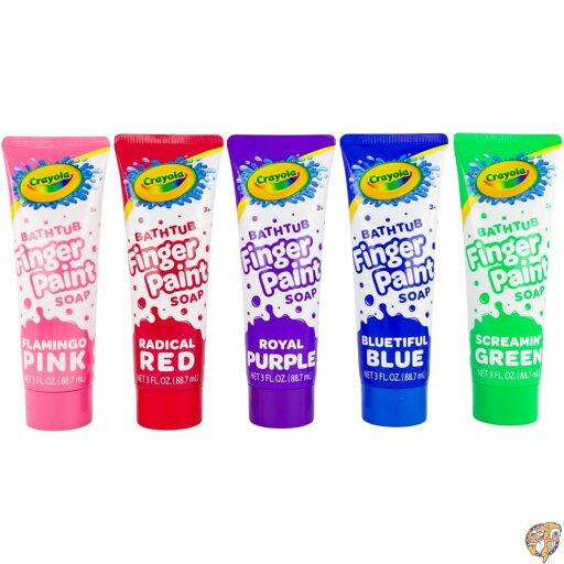 Crayola 浴槽用フィンガーペイント 5色バラエティパック 3オンスチューブ (ラズマタズピンク、ビビッドバイオレット、ラジカルレッドラズベリー、ロビンズエッグブルー、エレクトリックライムグリーン) Crayola 浴槽用フィンガーペイント 5色バラエティパック 3オンスチューブ (ラズマタズピンク、ビビッドバイオレット、ラジカルレッドラズベリー、ロビンズエッグブルー、エレクトリックライムグリーン)