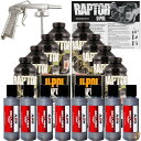【30日限定500OFFクーポン配信】U-POL Raptor チャコールメタリックウレタンスプレー トラックの荷台用ライナーキット 無料のスプレーガン付き 8...