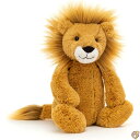 【4/30日限定★円高還元!!510円クーポン】Jellycat(ジェリーキャット) バッシュフルライオン ぬいぐるみ Mサイズ BAS3LION