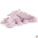 【4/30日限定★円高還元!!510円クーポン】Jelly Cat ジェリーキャット ラベンダー ドラゴン ぬいぐるみ Mサイズ