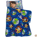 【先着50名様1000円クーポン】Disney Toy Story 4 - Toys in Action Toddler Nap Mat, Blue, Gree...