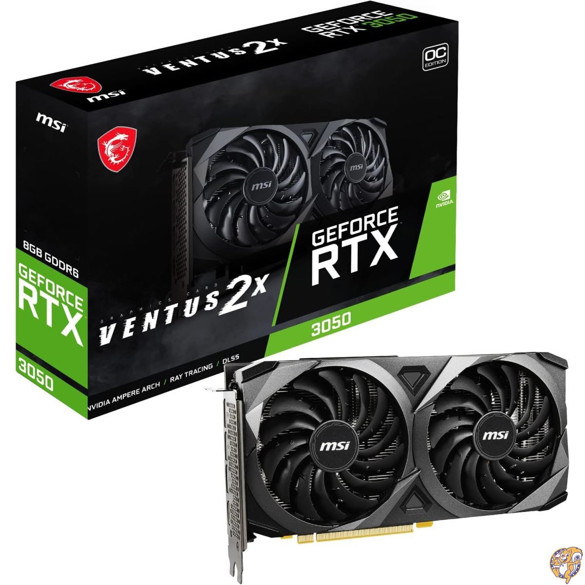 MSI GeForce RTX 3050 VENTUS 2X 8G OC グラフィックスボード VD7986