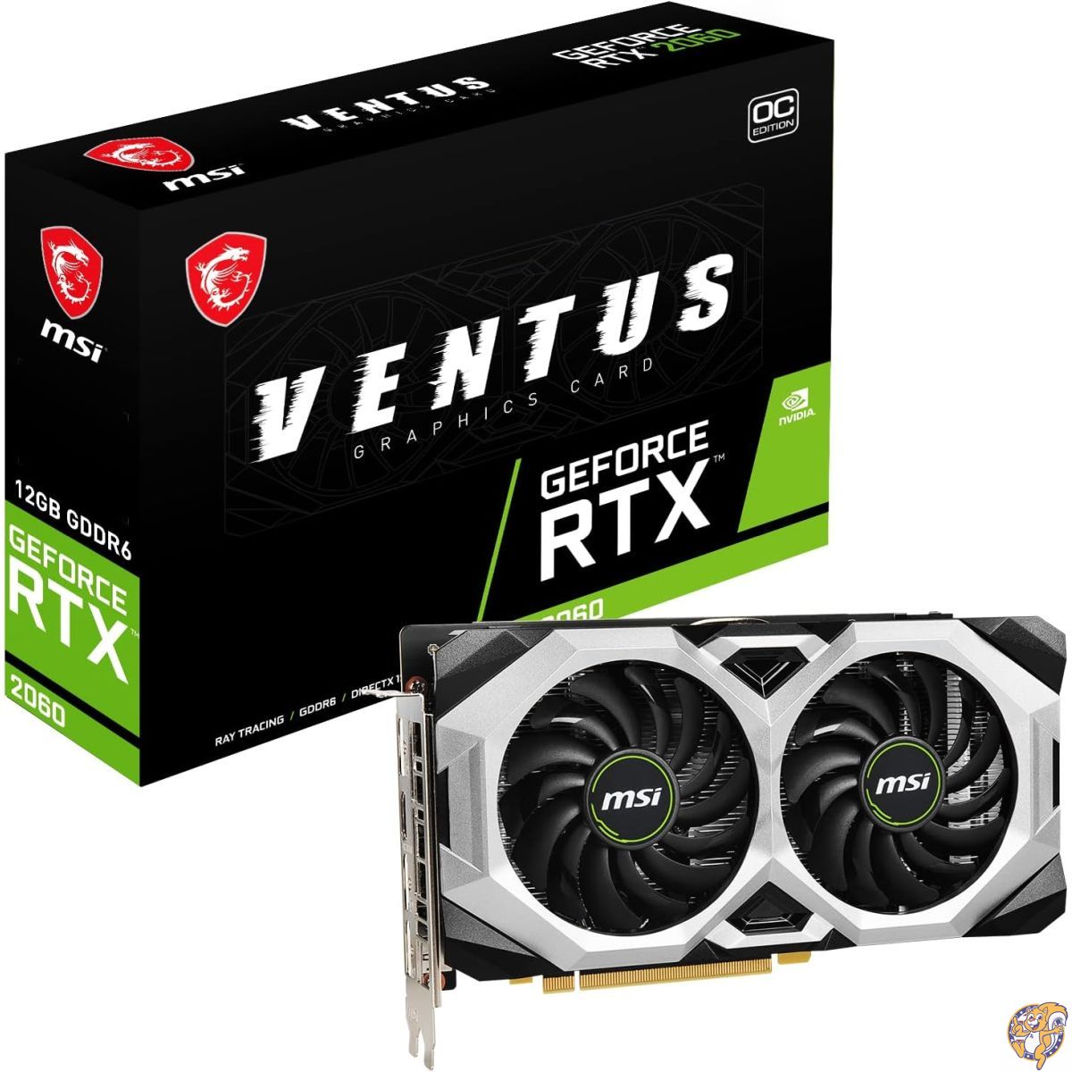 MSI GeForce RTX 2060 VENTUS 12G OC グラフィックスボード VD7937 ブラック