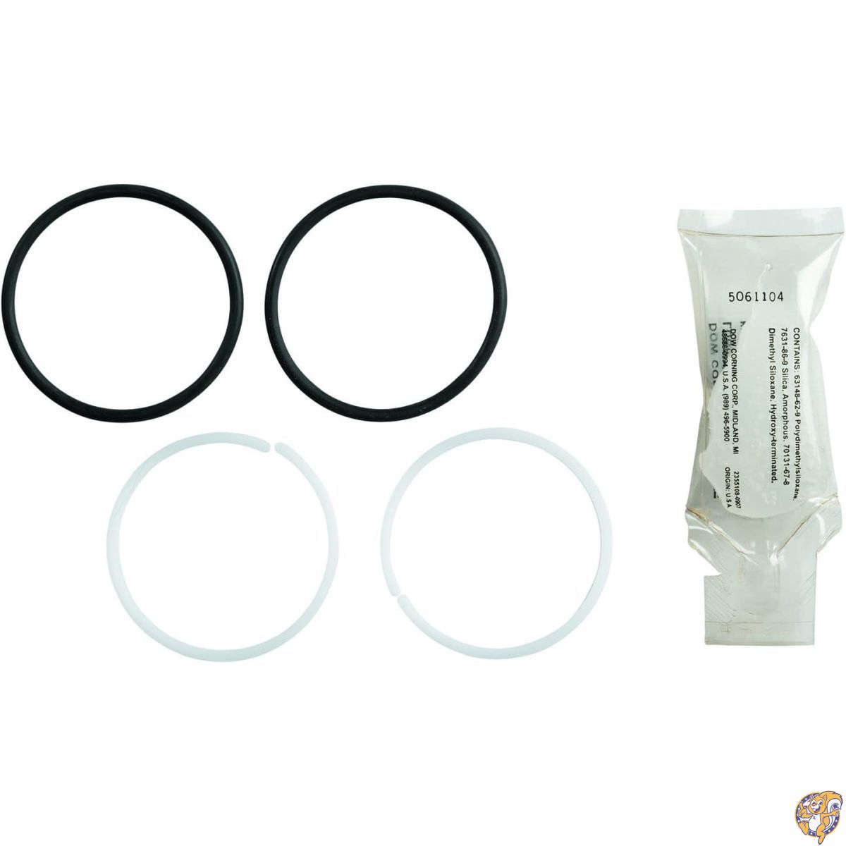 Kohler GP30420 シールキット キッチン蛇口用 ベアリング Oリング 潤滑油付き Sサイズ ブラック&ホワイト