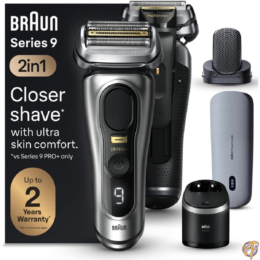 【クーポン配信中】Braun Series 9 PRO+ 電動シェーバー シェービングキット 5つのプロシェーブエレメントとProComfortヘッド付き Sm...