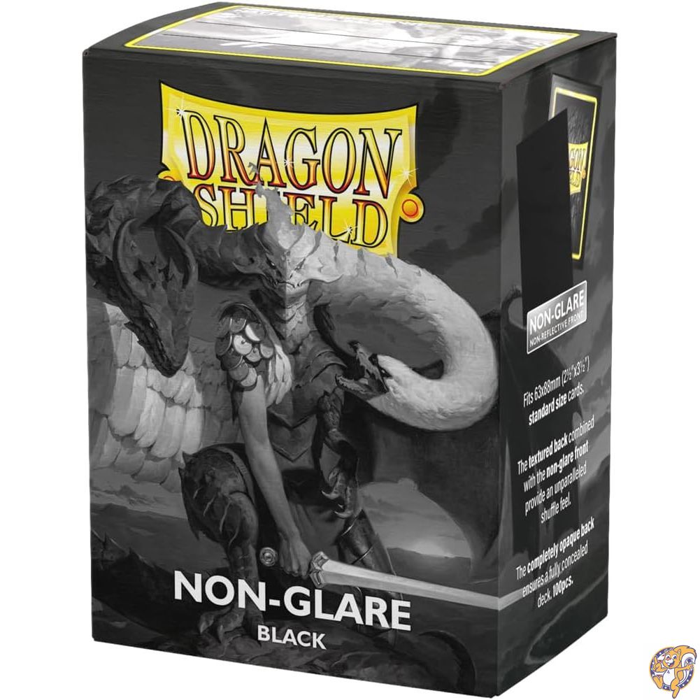 ドラゴンシールド カードスリーブ ノングレア マット 100枚入り ブラック