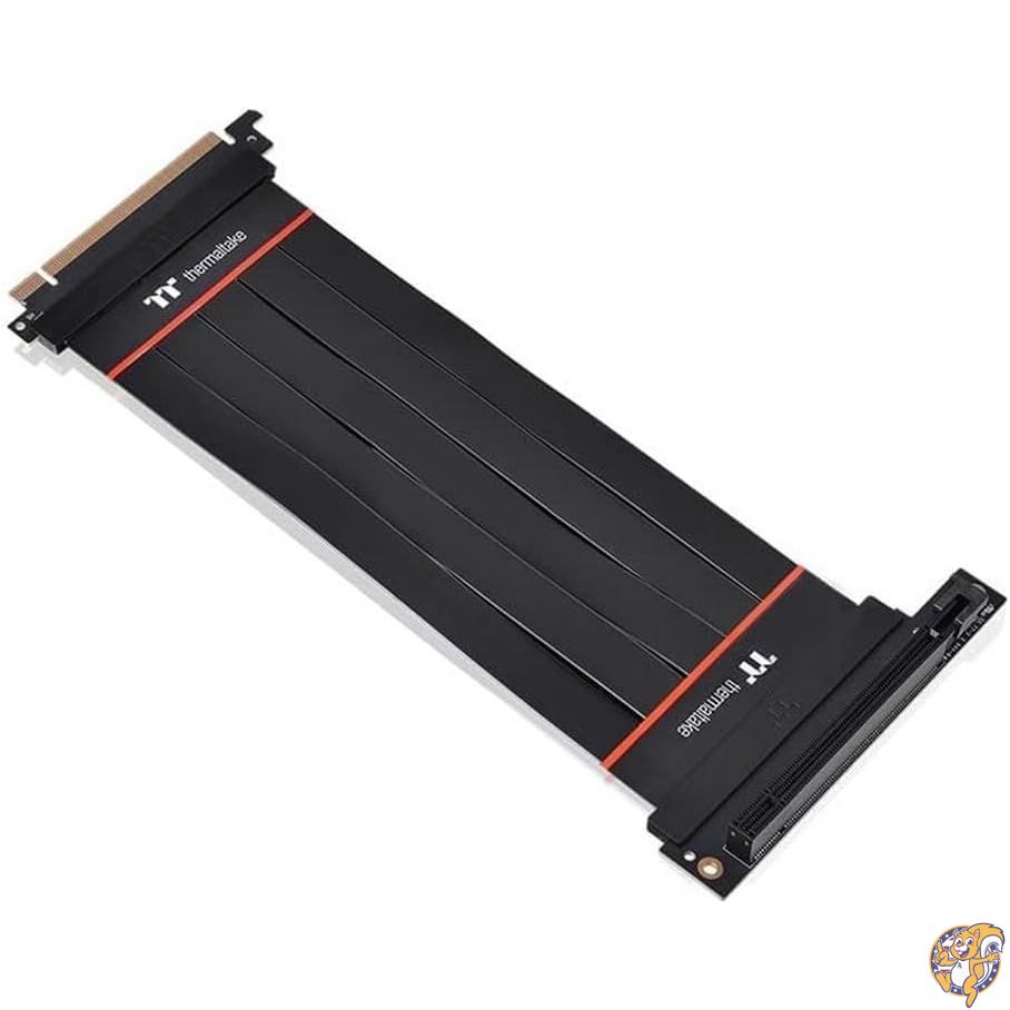 【最大2000円クーポン25日〜】Thermaltake PCI Express Extender 90°Cable PCI-E4.0(200mm) 90度アダプ..