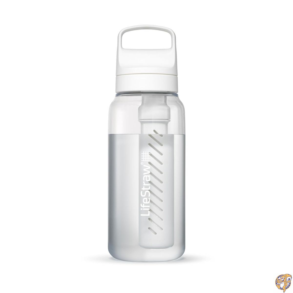 LifeStraw(ライフストロー) Goシリーズ - BPA不使用の浄水器ボトル。旅行や日常使用に。バクテリア、寄生虫、マイクロプラスチックを除去し、味を改善。1Lクリア。