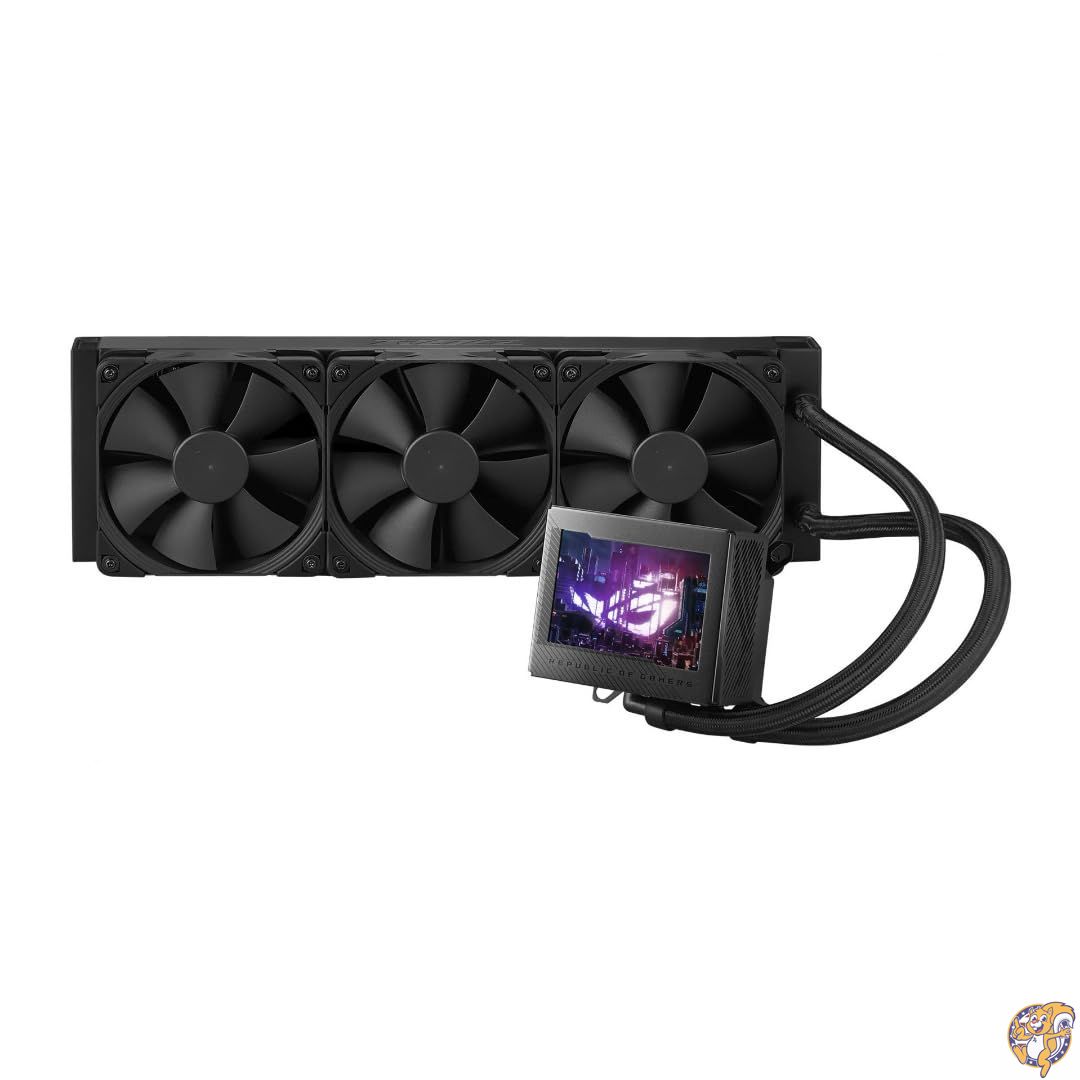 【クーポン配信中】ASUS ROG Ryujin III 360 All-in-One Liquid CPU-Kühler mit mm Kühler. Asetek Pumpe der 8. Generation, 3 x Noctua industrialPPC 120 Lüfter, 3,5 Zoll Farb-LCD
