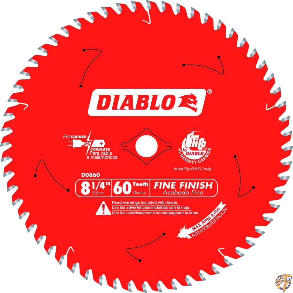 Diablo ファインフィニッシュソーブレード Tico 高密度カーバイドとパーマシールド付き - 木材、合板、..