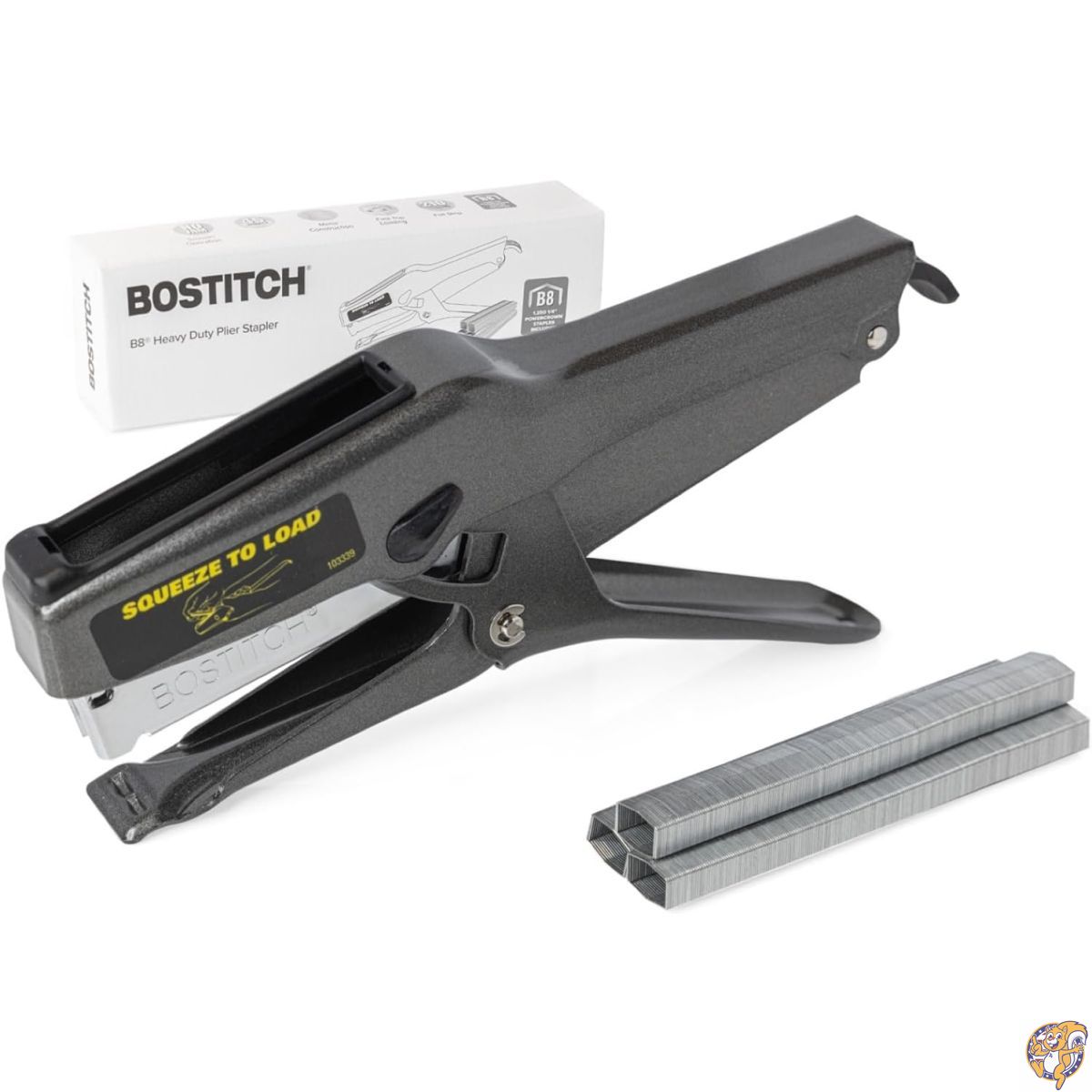 【最大2000円クーポン25日〜】Bostitch Office B8 プライヤー ホッチキス 高耐久 1250 1/4インチのステ..