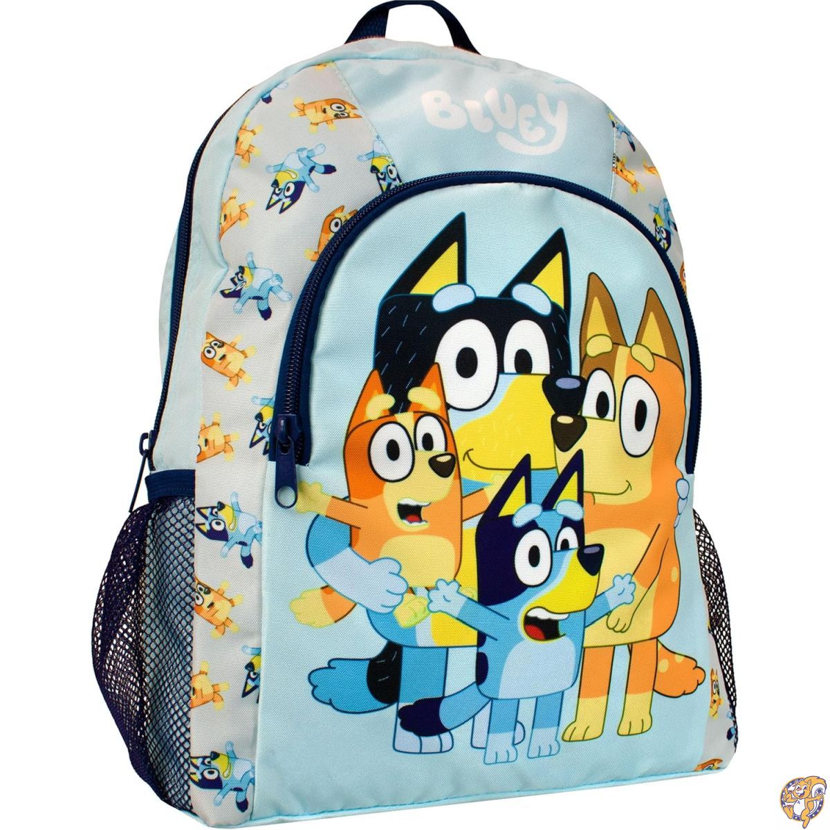 【ポイント3倍4日&5日】Bluey キッズ バックパック ビンゴ バンディット チリ スクールバッグ ブルー, ..