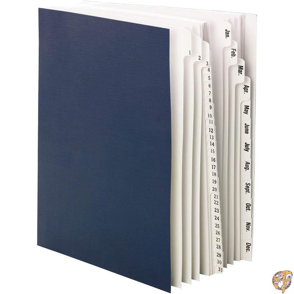 Smead デスクファイル ソーター デイリー（1-31）マンスリー（1月〜12月）43の仕切り レターサイズ ブ..