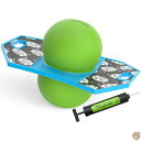 【最大2000円クーポン25日〜】Flybar ロボット ポゴボール 子供用 ジャンプトリックバウンスボード ポンプと強力なグリップデッキ付き