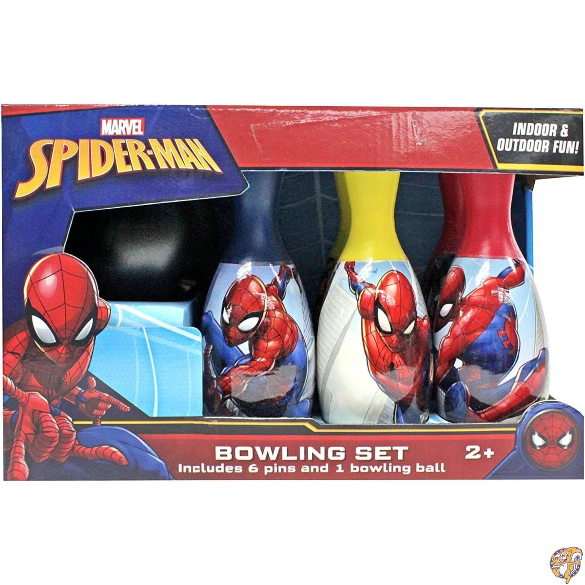 スパイダーマン特集はこちら▼ 【注意事項】： ・当店でご購入された商品は、原則として、「個人輸入」としての取り扱いになり、全て米国からお客様のもとへ直送されます。 ・個人輸入される商品は、全てご注文者自身の「個人使用・個人消費」が前提となりますので、ご注文された商品を第三者へ譲渡・転売することは法律で禁止されております。 ・通関時に関税・輸入消費税が課税される可能性があります。課税額はご注文時には確定しておらず、通関時に確定しますので、商品の受け取り時に着払いでお支払いください。 ・詳細はこちらご確認下さい。 ＊色がある場合、モニターの発色の具合によって実際のものと色が異なる場合があります。 ※ブラウザ上と実際のカラーは異なる場合がございます。予めご了承ください。 関連商品Bluey (ブルーイ) ボーリングセット キッズ用 ボーリングおもち...芝生ボウリングゲーム Hey! Play! 80-LB8 コンパクトセ...BLUEY 8th Wonder 木製クラシックスキットル, 6922...9,980円10,980円8,980円キッズ バスケットボール スパイダーマン 69cm おもちゃ スポーツ...ニューエンターテイメント New Entertainment デスクト...Hasbro Nerf スポーツ/バルーン3個セット (バイリンガル)...10,980円13,980円9,980円Nerf Sports Pocket Aero Flyer (Gree...Nerf Rival 50-Round Refill Pack, Mo...スパイダーマン 空気注入式バップバッグ&バップグローブセット 子供用パ...9,980円9,980円8,980円ナーフ ライバル 12-ラウンドマガジンとラウンド18個 リフィルパッ...ジャズミントン Funsparks JM1000 パドルボールゲーム ...子供用おもちゃ ロケットランチャー スリングショットロケット 屋外用お...9,980円9,980円9,980円Marvel Spider-Man スパイダーマン ボウリングセット ピン6本 ボール1個 プラスチック製 室内・屋外遊び 公式ライセンス商品 型番27763MO-SPD スパイダーマンのボウリングセットには、ピン6本とボウリングボール1個が付属しています。究極のスパイダーマンファンへのギフトや関連グッズとして最適です。屋内・屋外問わず、楽しく遊べるアイテムです。耐久性に優れた高品質素材を使用しており、長くお楽しみいただけます。公式ライセンス商品です。 商品説明 商品説明スパイダーマンが大好きなファンへのギフトやアクセサリーにぴったり。映画『スパイダーマン：ファー・フロム・ホーム』の公開に合わせ、最高にクールなおもちゃを揃えましょう！メーカーよりボウリングセットには、プラスチック製のボール1個と、それぞれ異なるマーベルのイラストが描かれたカラフルなピンが6本含まれています。室内でも屋外でも楽しく遊べます。重要情報安全情報該当なし遊び方1. 平らな場所に6本のピンを並べます。 2. ボウリングボールを片手で持ちます。 3. ボールを転がしてピンを倒しましょう。 商品情報 商品詳細 ブランド名 Marvel 対象年齢層 子供 サブブランド Spider-Man メーカー設定の最高年齢（月齢） 600 パック数 1 メーカー設定の最低年齢（月齢） 96 セット名 スパイダーマン ボウリングセット メーカー UPD ユニット数 7個 同梱物 スパイダーマン ボウリングセット 商品タイプ名 おもちゃ 型番 27763MO-SPD メーカー型番 26135SPD 仕様・特徴 プレイヤー数 1 教育的目標 遊び 電源 手動 対応電池タイプ 電池不要 操作モード 手動 スタイル テーマ スーパーヒーロー カラー マルチカラー 対象キャラクター Spider-Man 寸法 サイズ 標準 商品重量 1.5ポンド（約0.68kg） 商品寸法 8 x 10 x 8インチ（約20 x 25 x 20cm） その他詳細 素材 プラスチック ※ブラウザ上と実際のカラーは異なる場合がございます。 予めご了承ください。