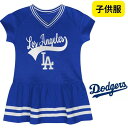 【 先着55名! 2日間限定ゾロ目555円クーポン】ロサンゼルス ドジャース 女の子 Vネック ドレス 未就学 プリースクール 幼稚園 保育園 日本未発売 ML...