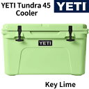 【 先着55名! 2日間限定ゾロ目555円クーポン】YETI Tundra 45 Cooler イエティ タンドラ クーラーボックス ★キーライム KEY LI...