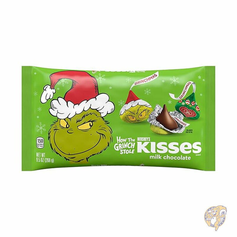 【最大2000円クーポン25日〜】ハーシーズ キッス Hershey's Kisses グリンチ ミルクチョコレート クリ..