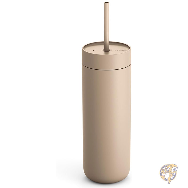 ウォーターボトル 20オンス （約590ml） カーター コールドウォーター ボトル 水 アイスティー コーヒー スムージー アイスコーヒー用 ステンレススチール 真空断熱 アイスコーヒータンブラー こぼれ防止蓋 ストロー付き サンドデューン Fellow フェロー