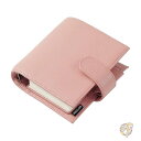 手帳 ポケット リュクス リング プランナー 本革バインダー オーガナイザー 30mm リング ペブルド ダスティ ローズ ルーズリーフ式手帳 Moterm モ...