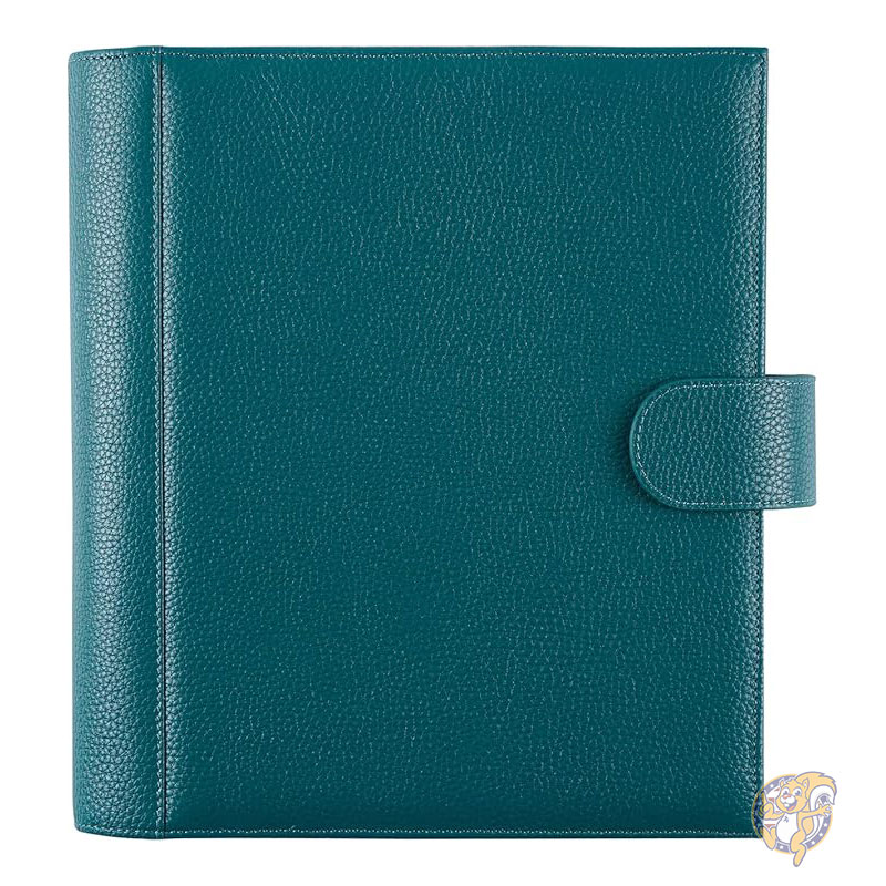 HP Classic 用 レザー カバー ペン ループ&カード スロット付き ペブルド ディープ ティール スケジュール帳カバー Moterm モターム