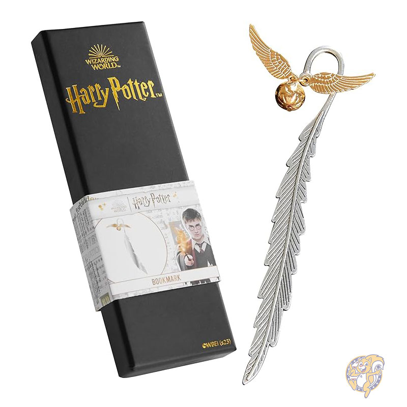 【クーポン配信中】ハリー・ポッター Harry Potter しおり 金属製ブックマーク 吊り下げチャーム付き ゴールデンスニッチ ホグワーツ 読書ギフト (シ...
