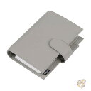 【14-15日限定!1000円クーポン20名様】手帳 パーソナル リュクス リング プランナー 本革バインダー オーガナイザー 30mm リング ペブル グレー...