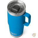 【先着55名様!全品555円クーポン配信中】YETI イエティー ランブラー タンブラー 20オンス 591ml トラベルマグ ステンレススチール 真空断熱 ストロングホールド蓋付き ビッグウェーブブルー(3)