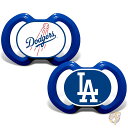 【30日限定500OFFクーポン配信】MLB ロサンゼルス ドジャース おしゃぶり 2個パック ベビー用品 LAD2000 MasterPieces マスターピ...