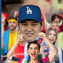 大谷翔平 ビッグヘッド フォームコア カットアウト Los Angeles Dodgers ロサンゼルス ドジャース 大谷選手の顔 ウォールデコレーション 応援...