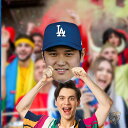 大谷翔平 ビッグヘッド フォームコア カットアウト Los Angeles Dodgers ロサンゼルス ドジャース 大谷選手の顔 ウォールデコレーション 応援...