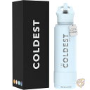 The Coldest Water ザ コールデストウォーター ストロー蓋付き最冷断熱ウォーターボトル 水筒 ステンレススチール製メタル魔法瓶 男女兼用 長時間保冷 熱中症対策 40オンス 1.18ml モーニングミスト Morning Mist 保冷36時間 保温13時間 漏れ防止