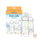 【ポイント3倍!4日20時28時間】Dr. Brown's ドクターブラウンズ 哺乳瓶 ナチュラルフロー アンチコリック オプション 細型ベビーボトル デザイナ...
