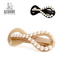 ALEXANDRE DE PARIS【アレクサンドル ドゥ パリ】8cm バレッタ AA8-18486-03 スワロフスキークリスタル 8cm RENAISSA...