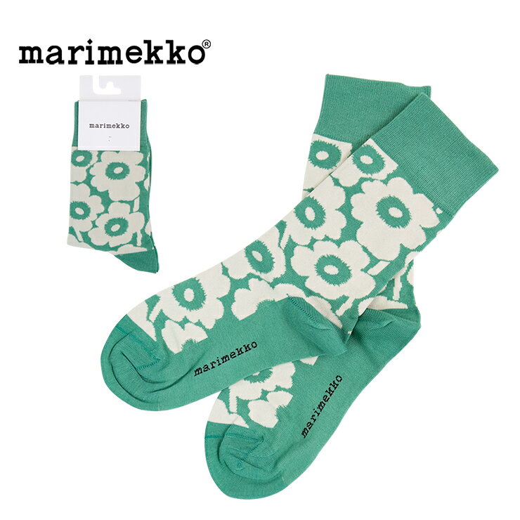 マリメッコ marimekko Kirmailla Unikko Tone ソックス 92309 マリメッコ靴下 レディース 靴下 おしゃれ 柄 ブランド コットン 綿 春 夏 秋 冬 プレゼント ピンク ライトブルー ハーフソックス 脱げない かわいい 送料無料