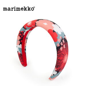 マリメッコ カチューシャ Margget Suvikimppou headband 92349 ヘアアクセサリー ヘアバンド ブランド 可愛い かわいい おしゃれ 花柄 北欧 ピンク ホワイト ギフト マリメッコカチューシャ ボリューム 大人 送料無料