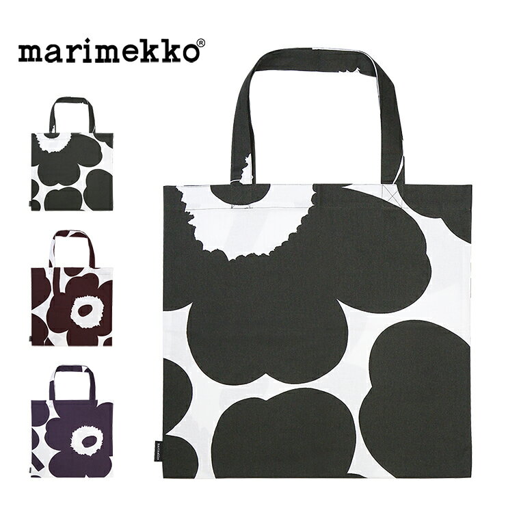 マリメッコ エコバッグ マリメッコ marimekko ファブリックバッグ Unikko 071002-901 エコバッグ 買い物バッグ 折りたたみ 沖買い物 持ち運び ブランド レディースバッグ おしゃれ 軽い 女の子 女性 バッグ コットン 柄