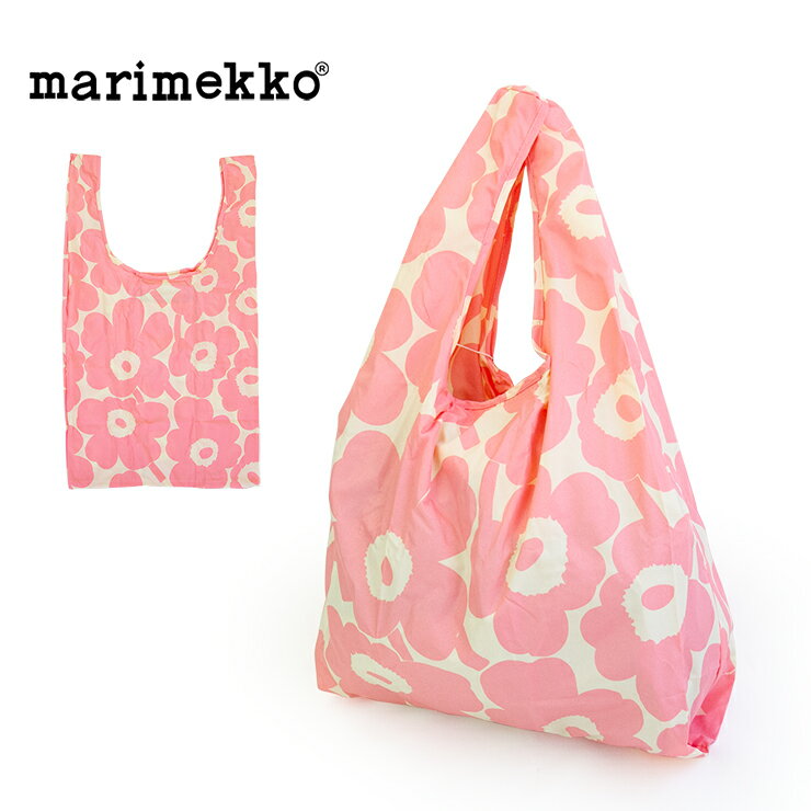 marimekko【マリメッコ】 Unikko スマートバッグ 092002 レディース お買い物バッグ 折りたたみ ブランド レディースバッグ おしゃれ 軽い 女の子 女性 バッグ ナイロンバッグ 大人 北欧 bag 持ち運び 便利 かわいい マリメッコバッグ