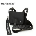 マリメッコ marimekko Mini Messenger Solid shoulder bag 092538 ショルダーバッグ ブラック ウニッコ レディース バッグ カバン 鞄 かわいい 大人 可愛い bag ブランド おしゃれ 軽い 大人 ロゴ 斜め掛け 肩掛け ショルダー マリメッコバッグ