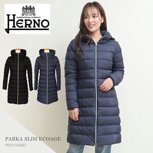 【並行輸入品】ヘルノ ダウン レディース 2022 HERNO ダウンコート ロング PI001546D herno 秋 冬 秋物 冬物 ブラック 黒 ネイビー 紺 ダウン ロング丈 ブランド おしゃれ 暖かい コート アウター きれいめ ナイロン カジュアル 大きいサイズ 38 40 42 44