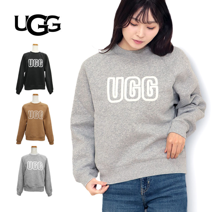 ���� UGG Logo Crewneck ��ǥ����� �������å� 1171477 �ȥ졼�ʡ� �������å� ΢���� Ĺµ �� BLACK ���졼 GRHE �١���...