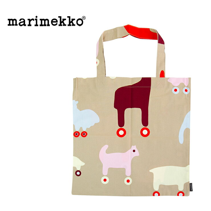 マリメッコ marimekko ファブリックバッグ Rulla 72180 エコバッグ 買い物バッグ 折りたたみ ブランド レディースバッグ おしゃれ 軽い 女の子 女性 バッグ コットン 柄