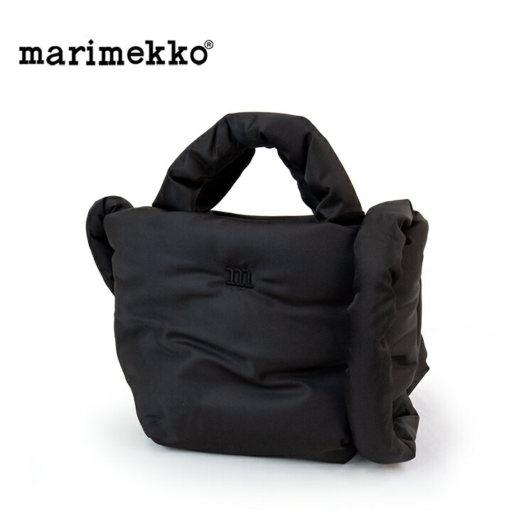 マリメッコ marimekko マリメッコ Daily Pillow Solid バッグ 91642 ショルダーバッグ ナイロン クロスボディ レディース バッグ ミニバッグ カバン 鞄 かわいい 可愛い bag ブランド おしゃれ 軽い 大人 ブラック ロゴ 斜め掛け 肩掛け ショルダー マリメッコバッグ