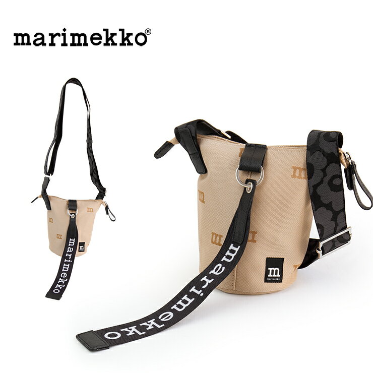 marimekko マリメッコ ショルダーバッグ Essential Bucket M-Logo 91679 ナイロン クロスボディ レディース バッグ ミニバッグ カバン 鞄 かわいい 大人 可愛い bag ブランド おしゃれ 軽い 大人 ロゴ 斜め掛け 肩掛け ショルダー マリメッコバッグ