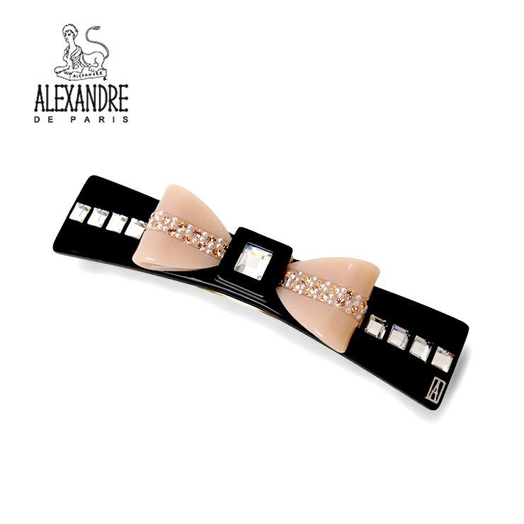 ALEXANDRE DE PARIS【アレクサンドル ドゥ パリ】8cm リボンバレッタ AA8-18606-04