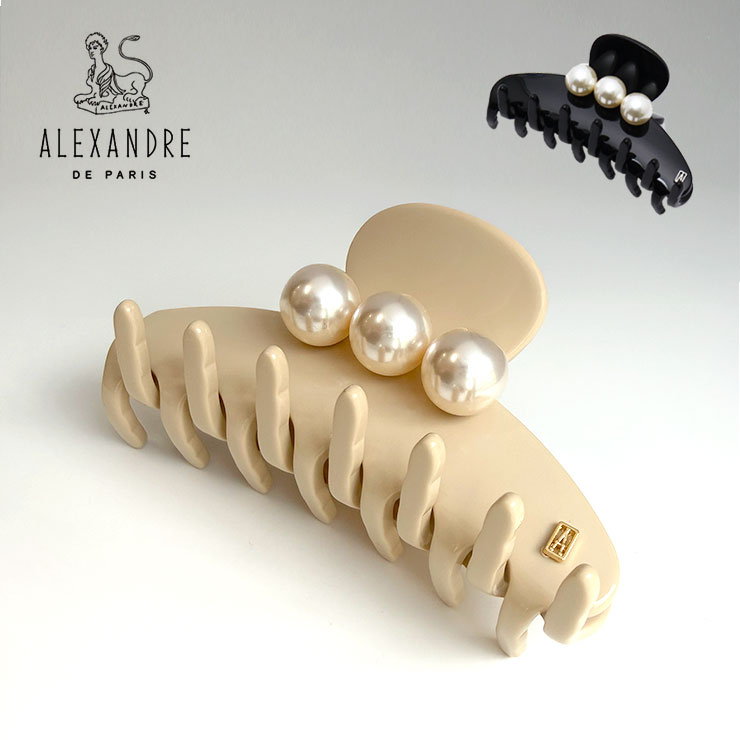 アレクサンドル ドゥ パリ ALEXANDRE DE PARIS ヘアクリップ ACCM 16920 04 ブランド ブラック 黒 おしゃれ 可愛い かわいい ヘアアクセサリー 髪留め ヘアクリップ クリップ アレクサンドルドゥパリ